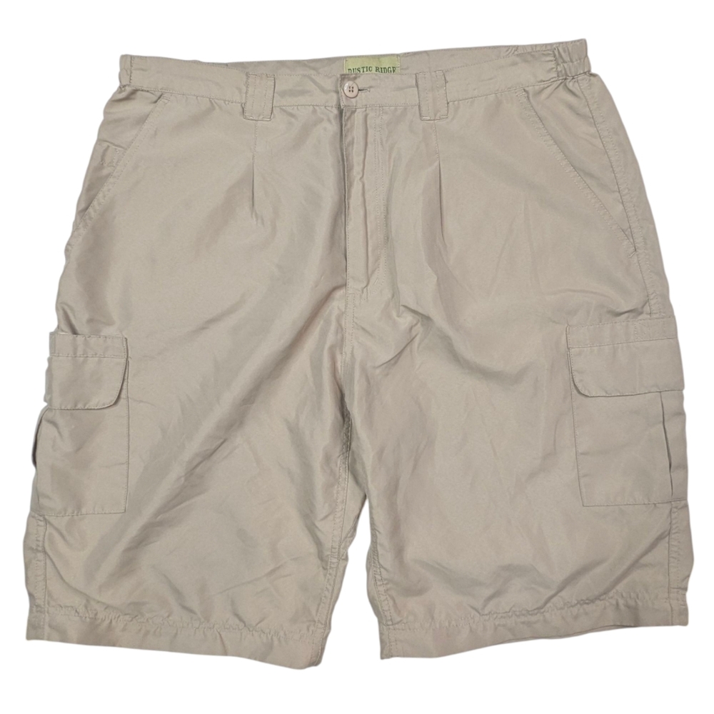 Rustic Ridge Cargo Shorts Women's XL Tan Multiple Pockets Hiking Camping Travel